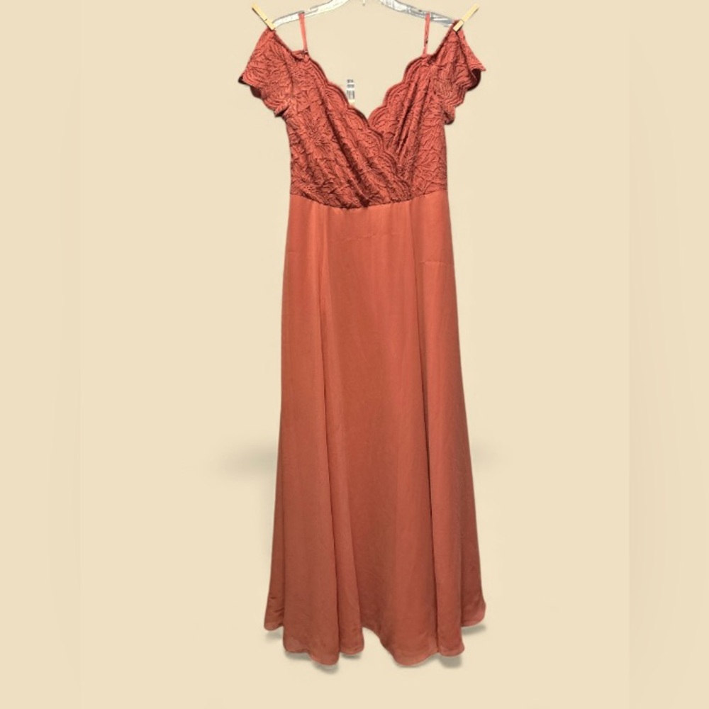 Formal Womens 16 Bridesmaid Dress Dusty Pink Rose Mother Of Bride